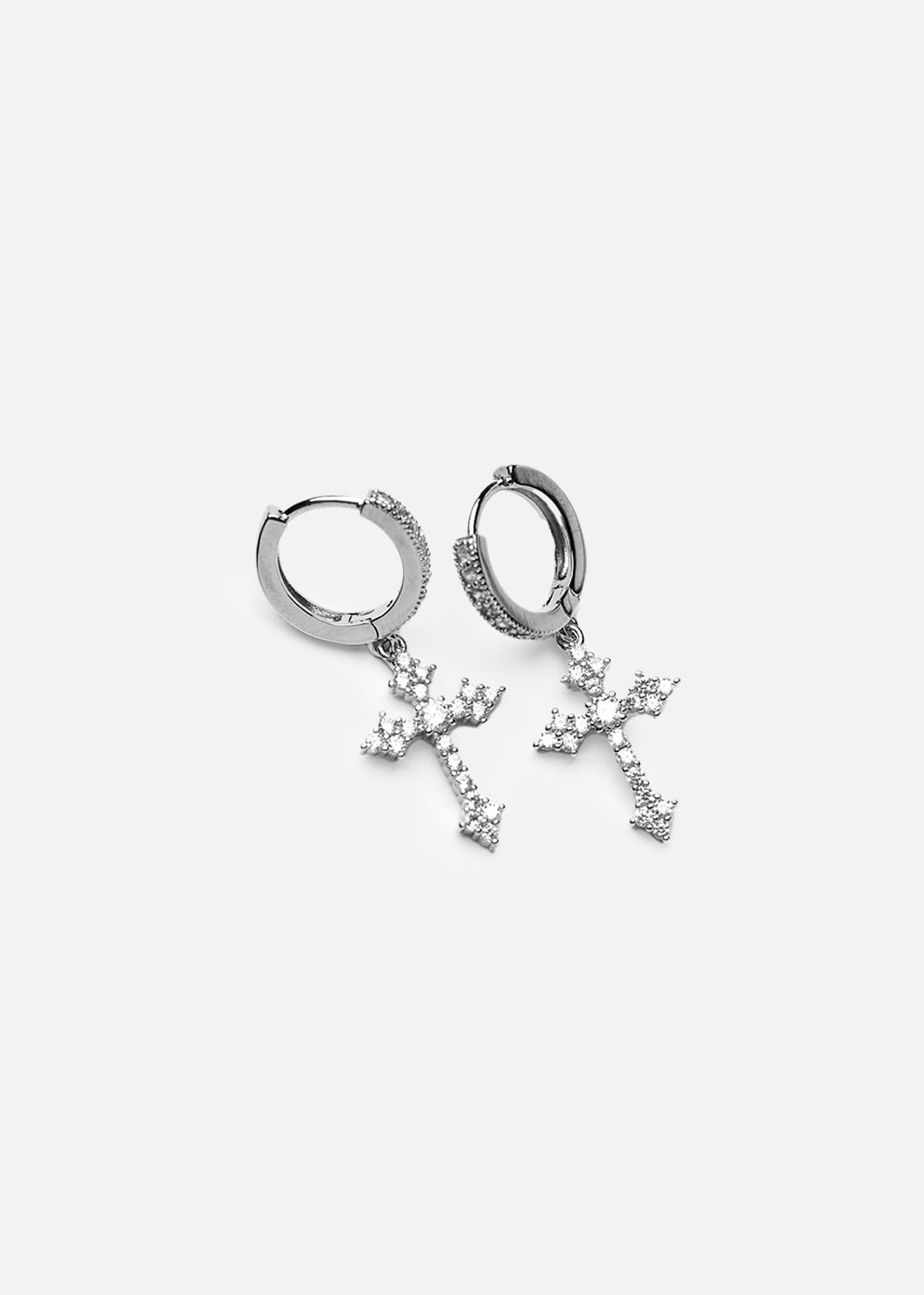 Aegis CrossHoop Earrings