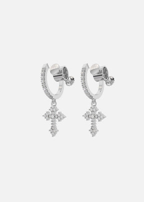 Aegis CrossHoop Earrings