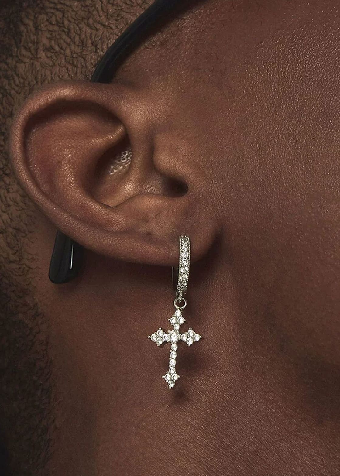Aegis CrossHoop Earrings