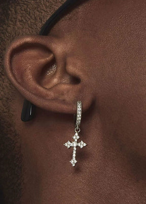 Aegis CrossHoop Earrings