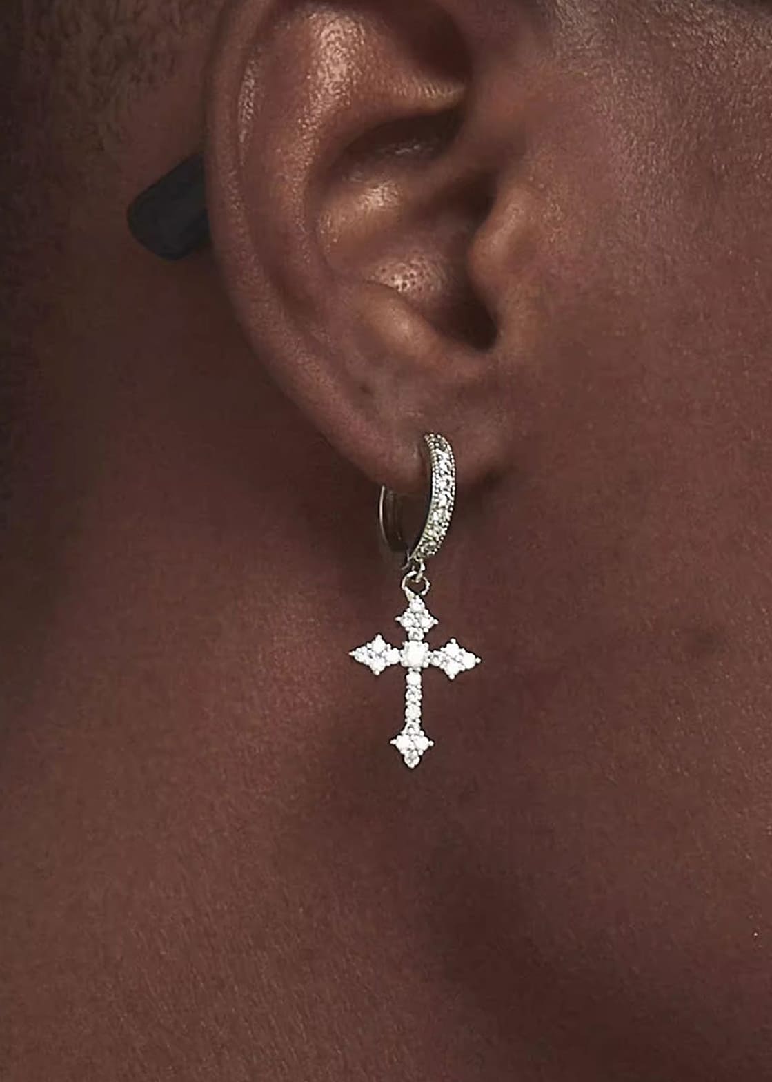Aegis CrossHoop Earrings