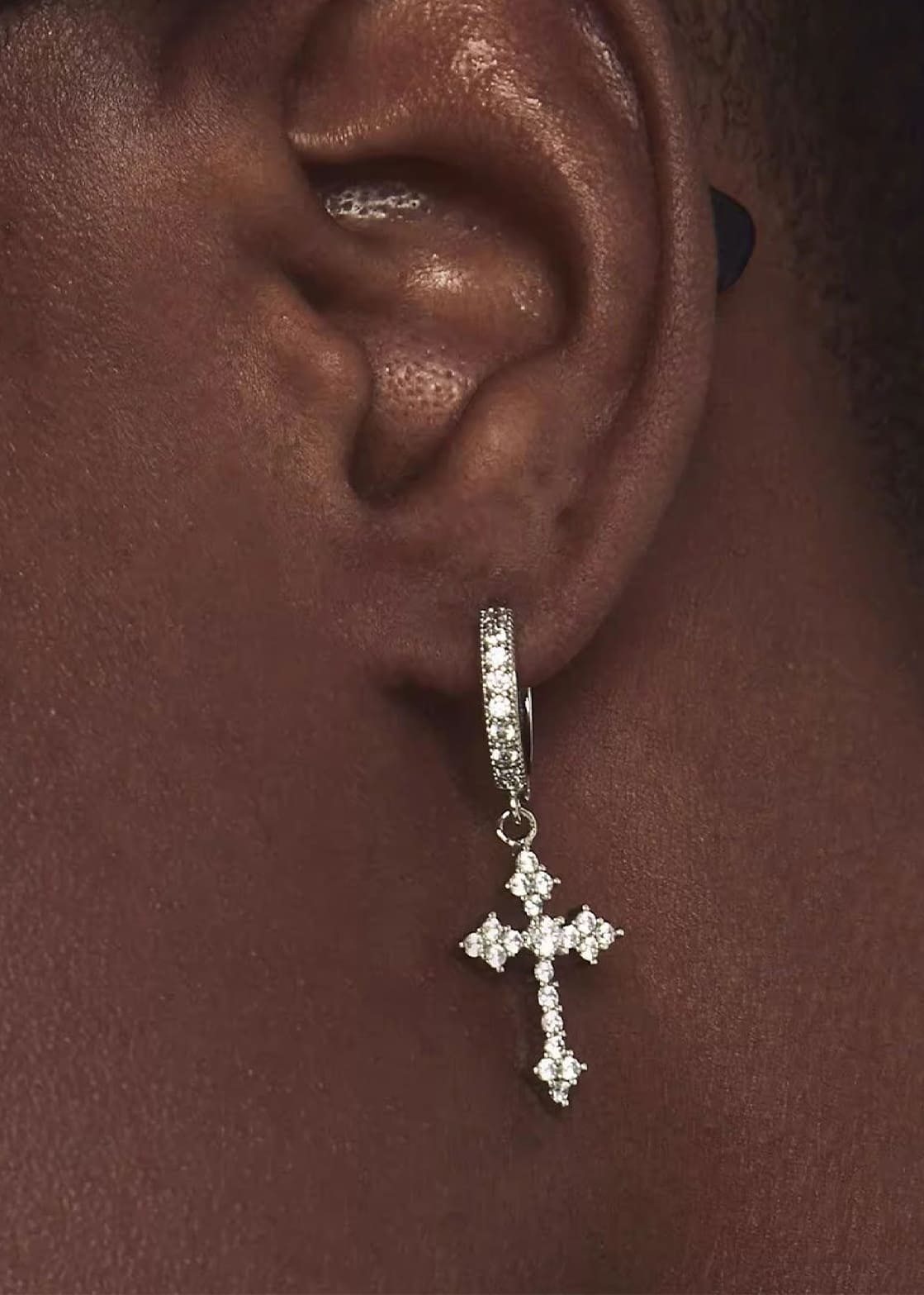 Aegis CrossHoop Earrings