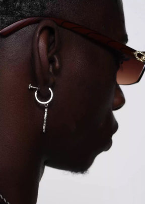 Aegis CrossHoop Earrings