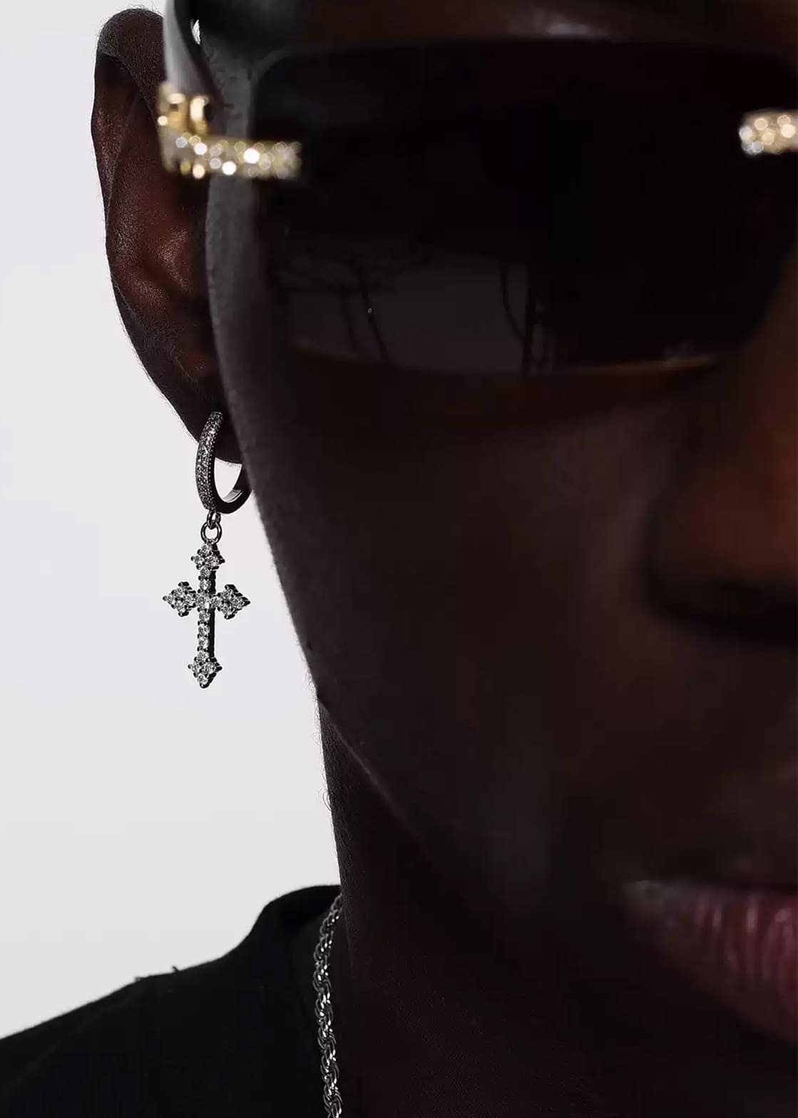 Aegis CrossHoop Earrings