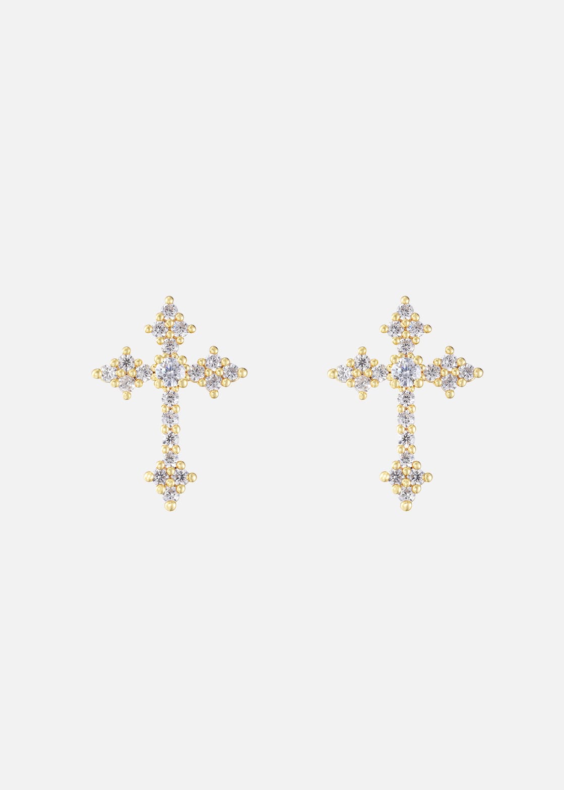 Aegis Cross Stud Earrings