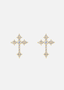 Aegis Cross Stud Earrings