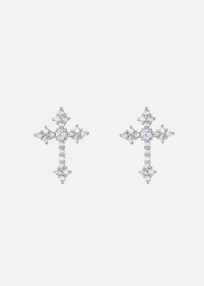 Aegis Cross Stud Earrings