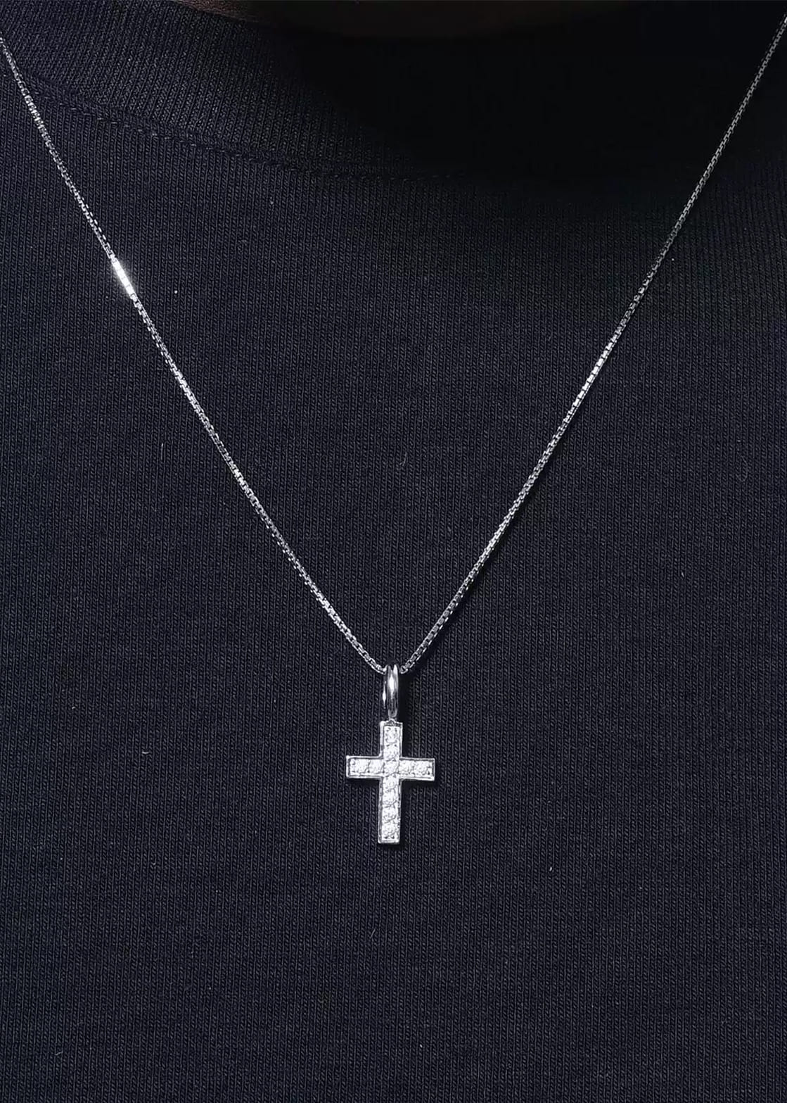Pillar Cross Necklace